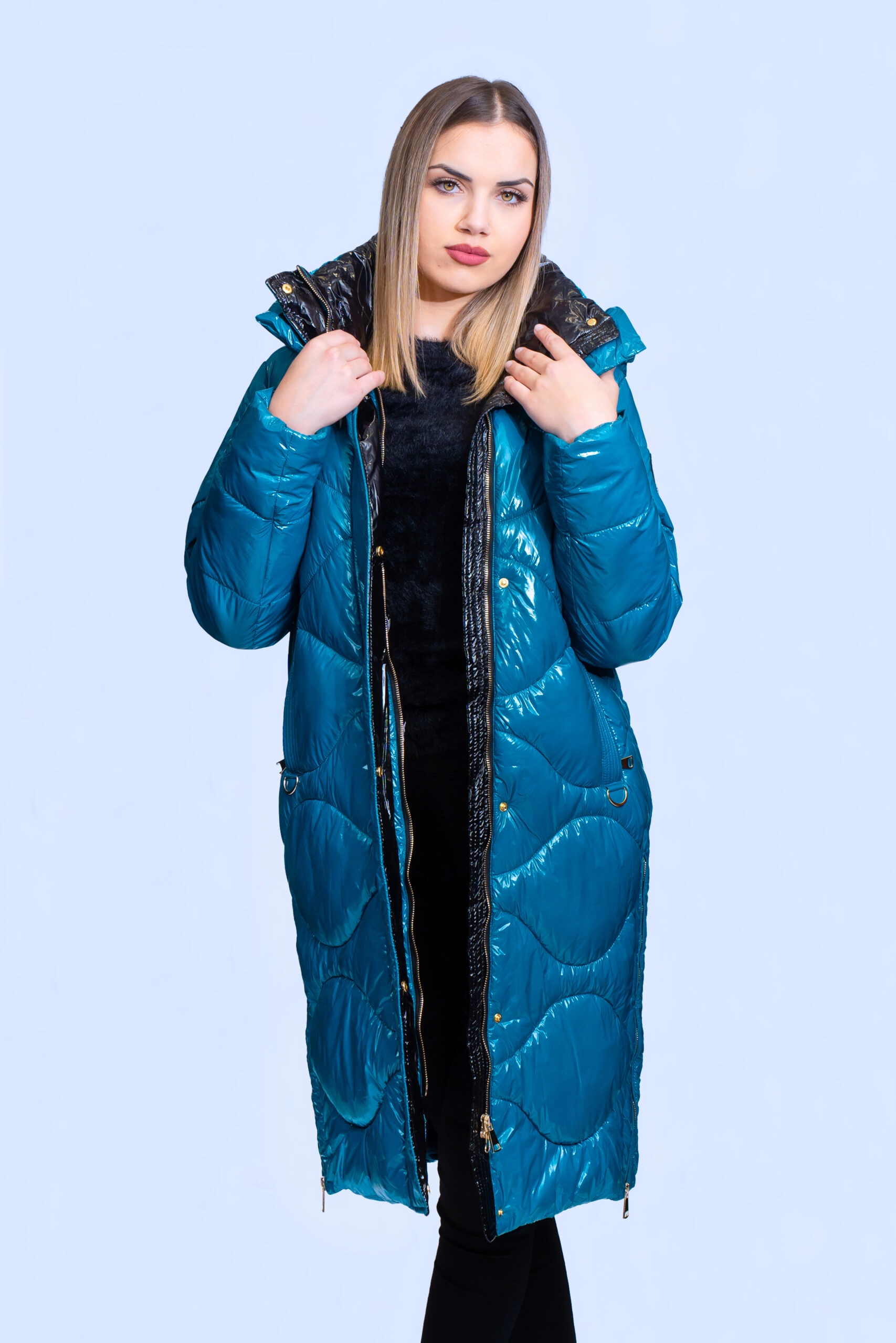 Long puffer hot sale jacket sale